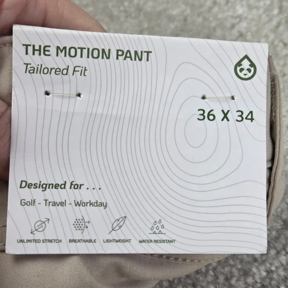NWT Tasc Performance The‎ Motion Pant Tailored Mens 38x32
